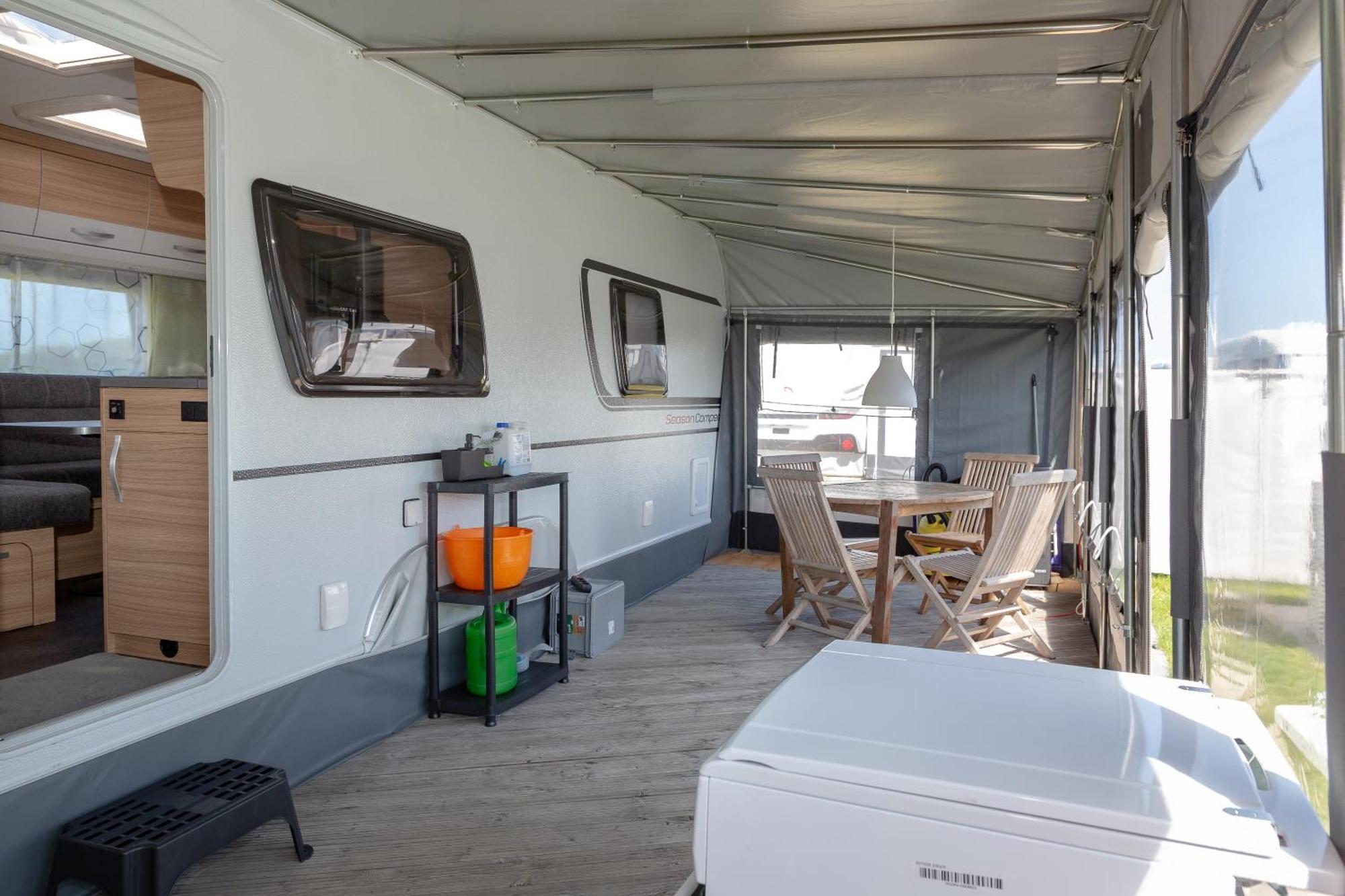 Wohnwagenvermietung Hoernum / Sylt Buitenkant foto
